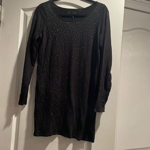 Sparkly sweater dress